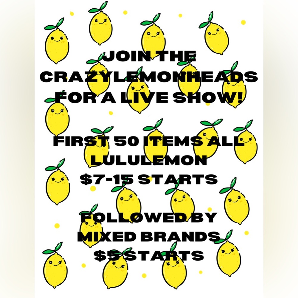 First 50 items are all Lululemon followed by assortment of great brands!